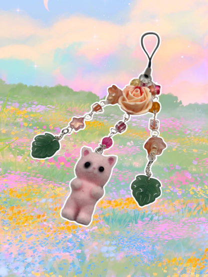 Garden kitty - Phone Charm