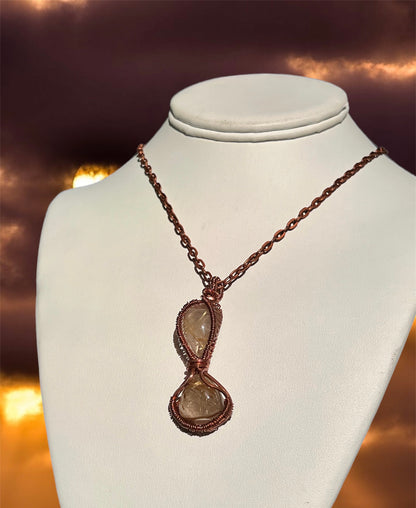 Sunset Quartz - necklace