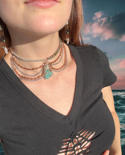 Tranquillitatis - Turquoise chocker