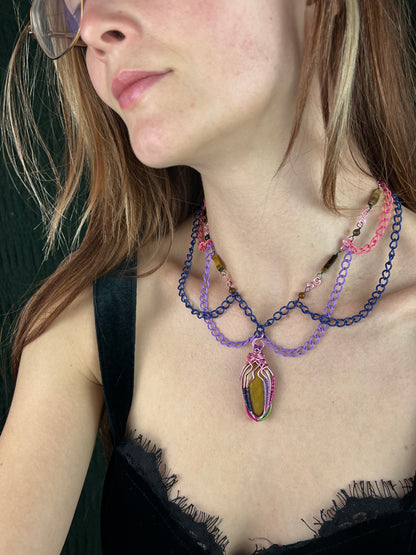 Costal sunrise - necklace